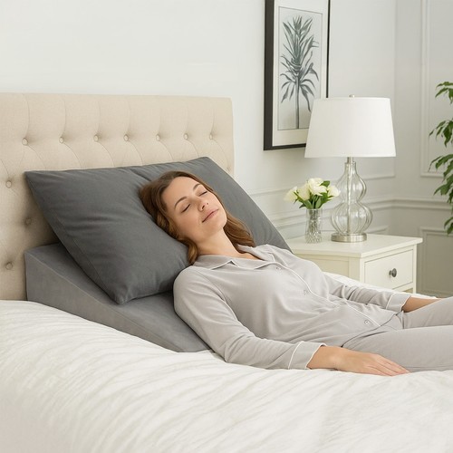 Wedge cushion for bed and - bed, sofa
