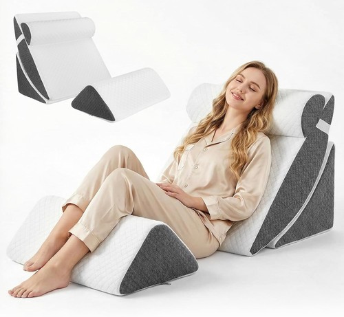 Bed wedge pillow piece - pillow, set