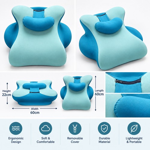 Ergonomic memory foam - 27°,