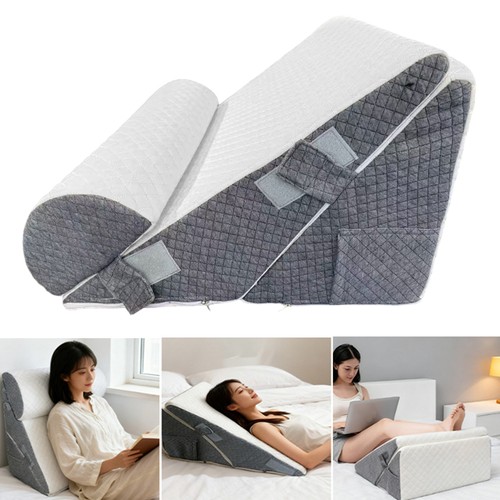 Bed wedge pillow - 10-in-1,