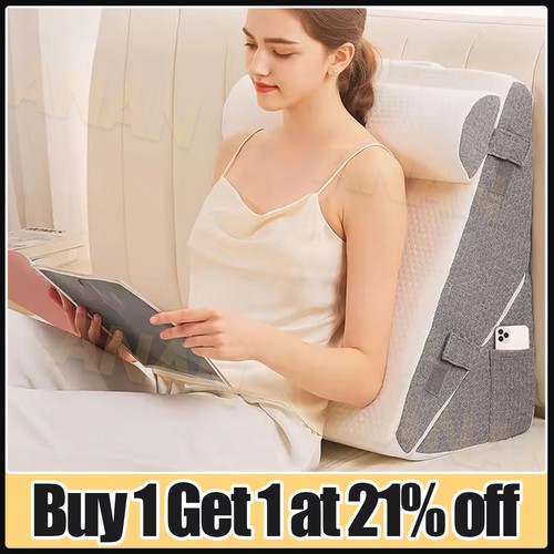 Bed wedge pillow support - bed,