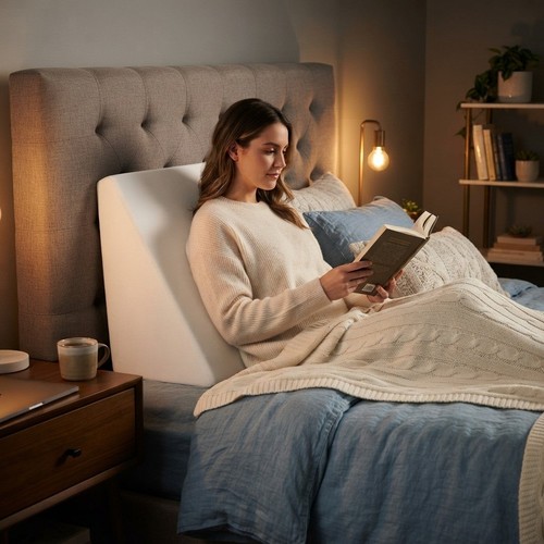 Memory foam wedge pillow bed - wedge,