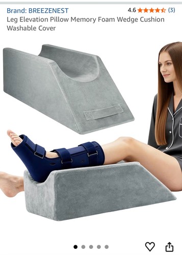 Leg elevation wedge pillow - wedge,