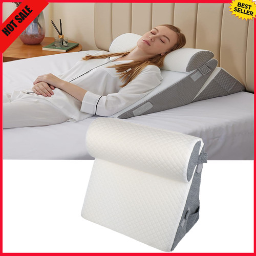 Bed wedge pillow - pillow, 10-in-1